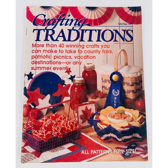 Crafting Magazine Traditions July August 1997 Patriotic Projects 40+ Summer - Picture 4 of 4
